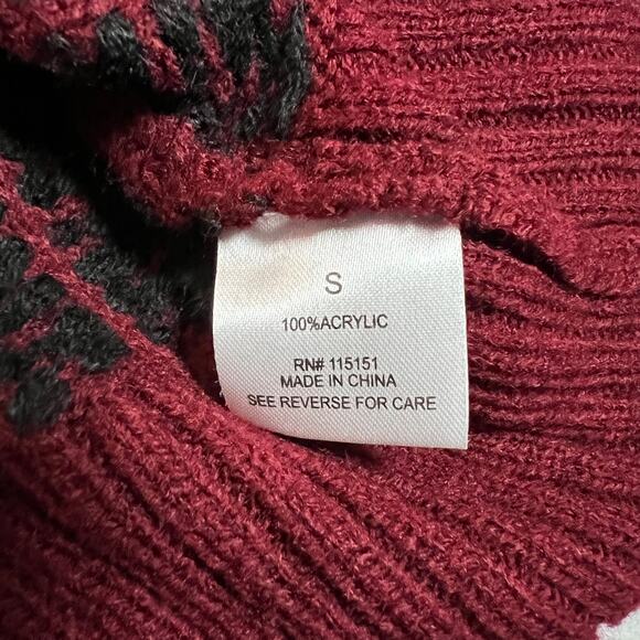 Romeo & Juliet Couture Pattern Open Front Knit Cardigan Size Small Cozy Casual - Picture 6 of 8